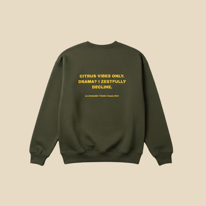 Sweat col rond CITRUS VIBES ONLY