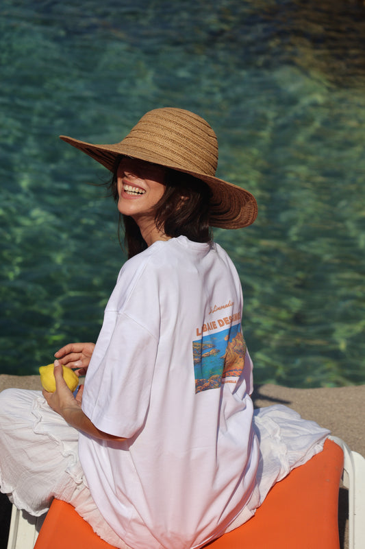 tee-shirt LA BAIE DES SINGES BLANC